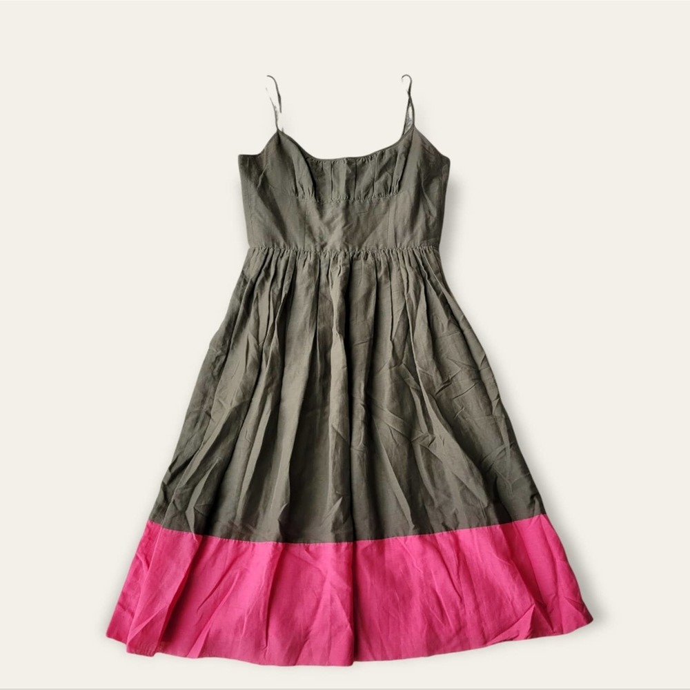 Trina Turk Midi sleeveless Dress silk cotton 2